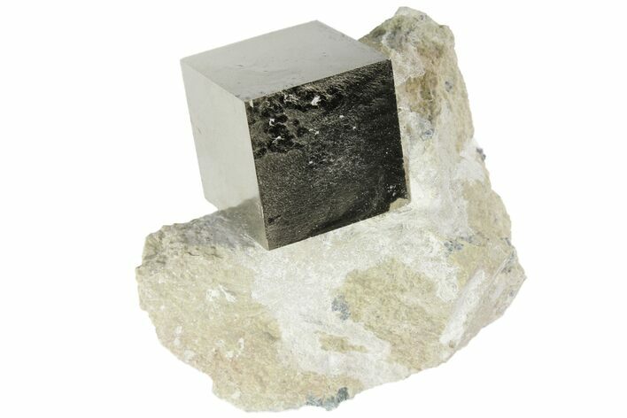 Pyrite Cube In Rock - Navajun, Spain #95643